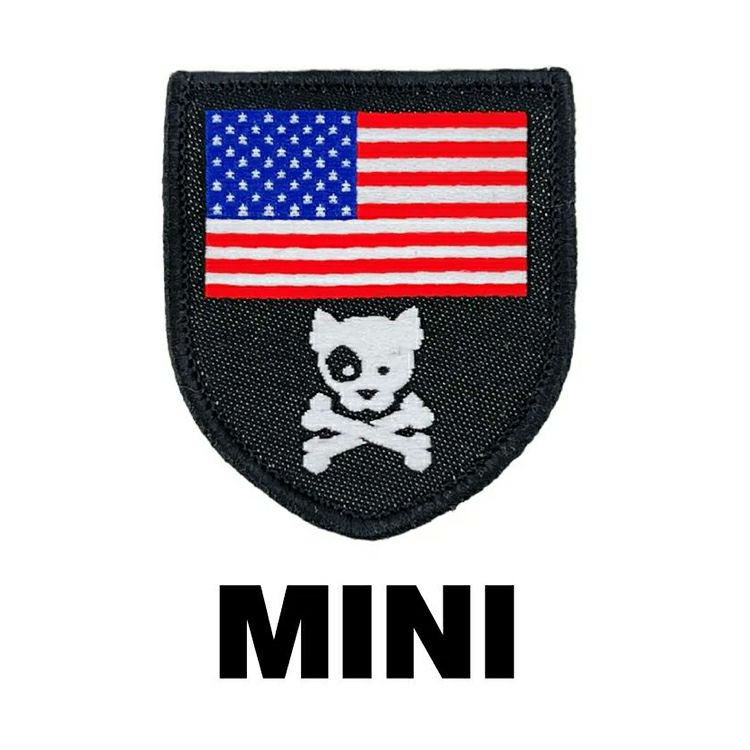 Mini American Dog&Crossbones Shield