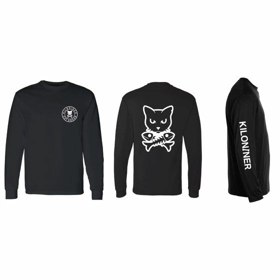 Cat and Crossbones Long Sleeve Tee