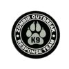 Zombie Outbreak Glow Pvc Patch / Black