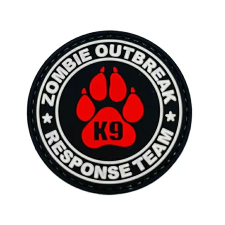 Zombie Outbreak Red Pvc Patch