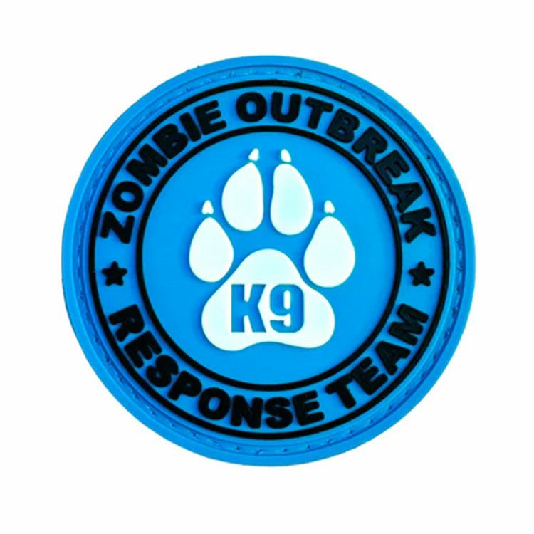 Zombie Outbreak Blue Pvc Patch